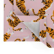 Tigers on the pink (large scale)