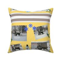 bright 4 tractors-tea towel