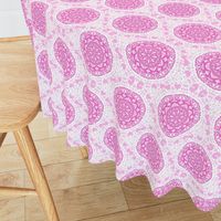 Pink Sweetheart Lattice on Dainty Lace