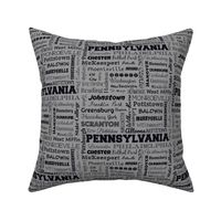 Pennsylvania cities, standard gray