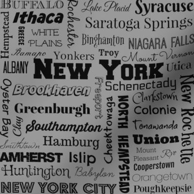 New York cities, std gray