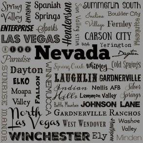 Nevada cities, standard gray
