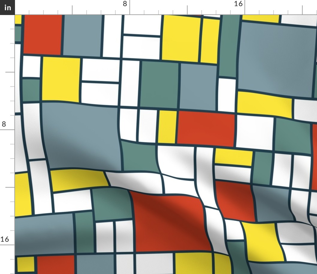 Mondrian on the ski slopes