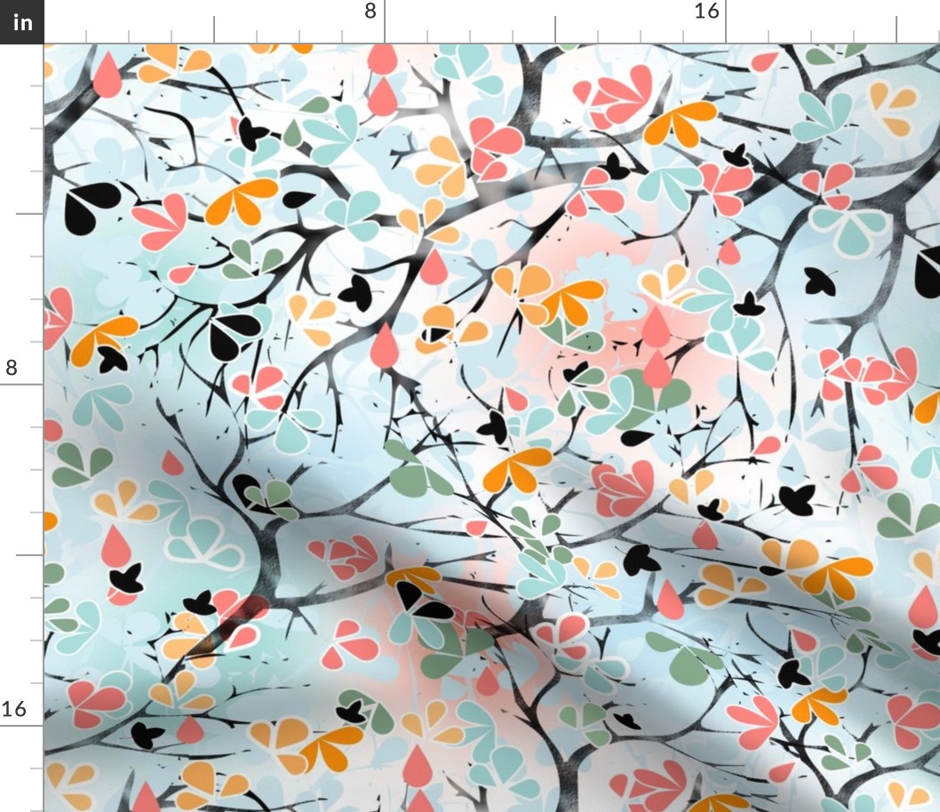 Abstract spring summer seamless pastel colors pattern