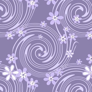 Beautiful  lilac  color floral pattern