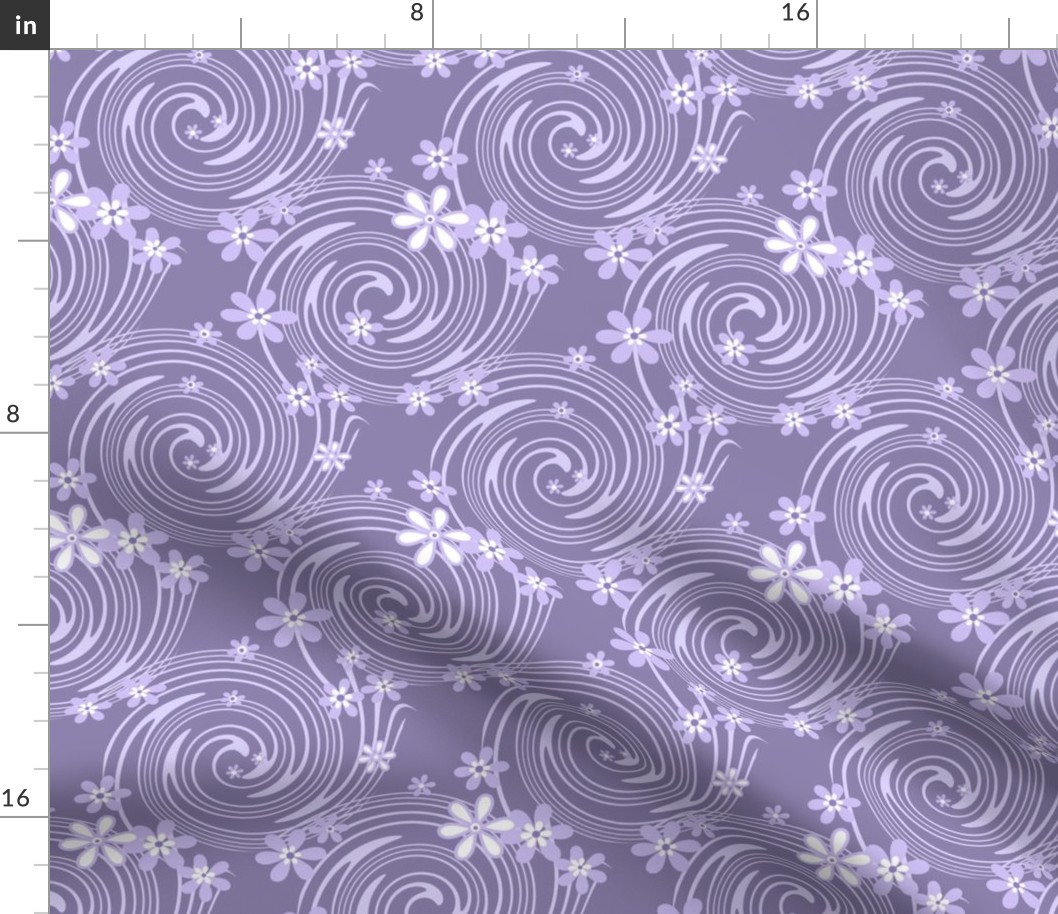 Beautiful  lilac  color floral pattern