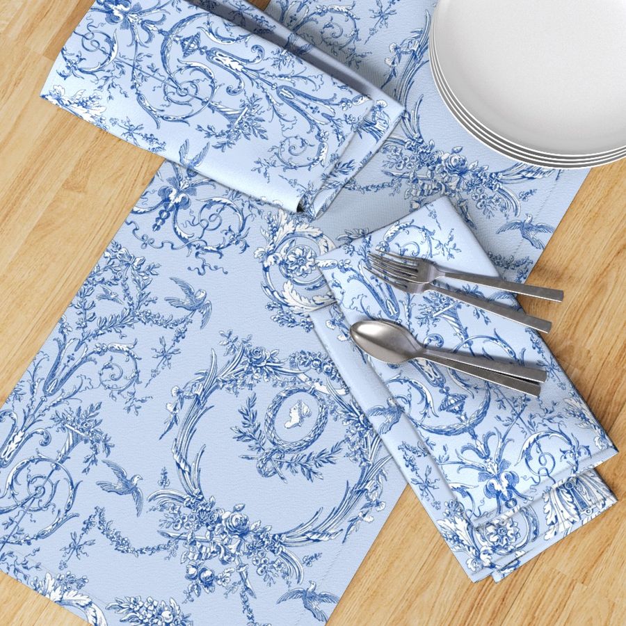 Capetian Toile blueberry 3