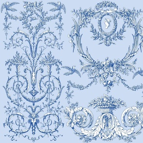 Capetian Toile blueberry 3