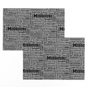 Missouri cities, standard gray