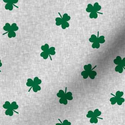 shamrock on grey - st patricks day