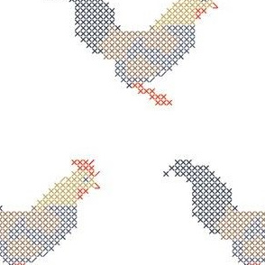 Cross stitch rooster