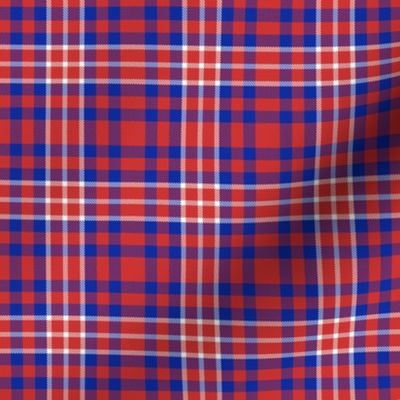 Plaid in Red White and Blue