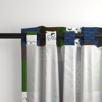 Hooked on fishing - Wholecloth Cheater Quilt 