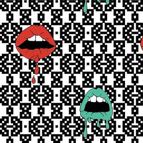 Mouths (red&green)