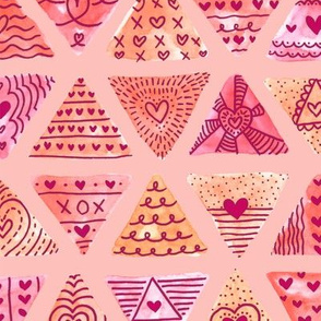 Valentine Triangle Doodle