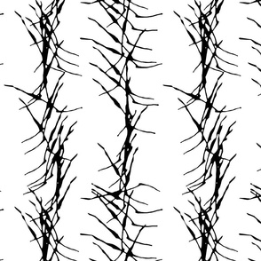 ink stick fence black white v
