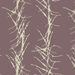 ink stick fence--raisin-ivory