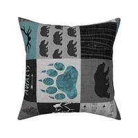 Adventure Bears - Teal, Black And grey - ROTATED