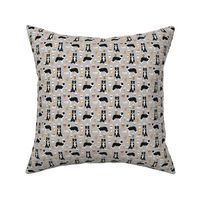 SMALL - border collies and coffees prints cute dogs design best dog border collies herding dog fabric border collie fabric dog fabric quilting fabric dog design