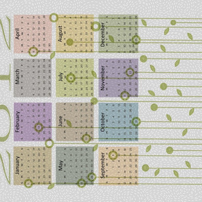 Modern quilt calendar 2012