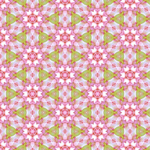 Pink and Green Floral Design
