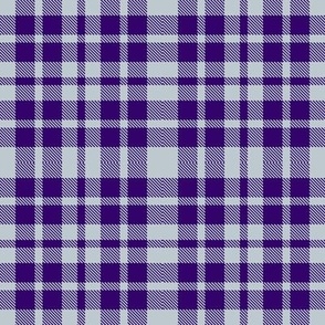 Silver and Purple Two Tone Plaid 