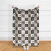 Stay Wild - Safari Wholecloth - Neutrals w/ plaid (90)