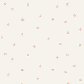 Ballet pink dots on bone background