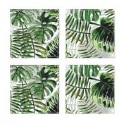 24" Bohemian  Hand Drawn Tropical Jungle Garden