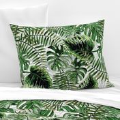 24" Bohemian  Hand Drawn Tropical Jungle Garden