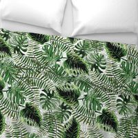 24" Bohemian  Hand Drawn Tropical Jungle Garden