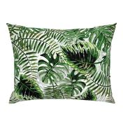 24" Bohemian  Hand Drawn Tropical Jungle Garden