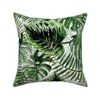 24" Bohemian  Hand Drawn Tropical Jungle Garden