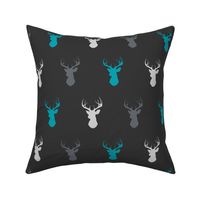 Deer - teal ironwood