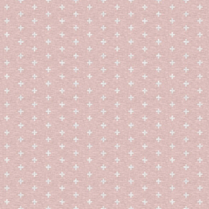 Small Textured crosses - blush pink
