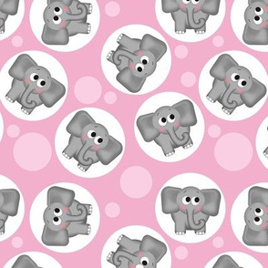 Cute Elephant Pattern Pink