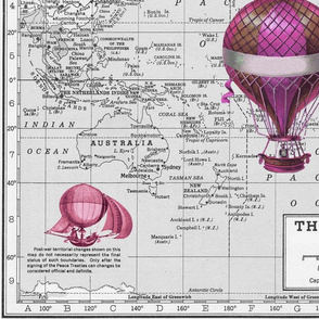 Hot Air Balloons - pink