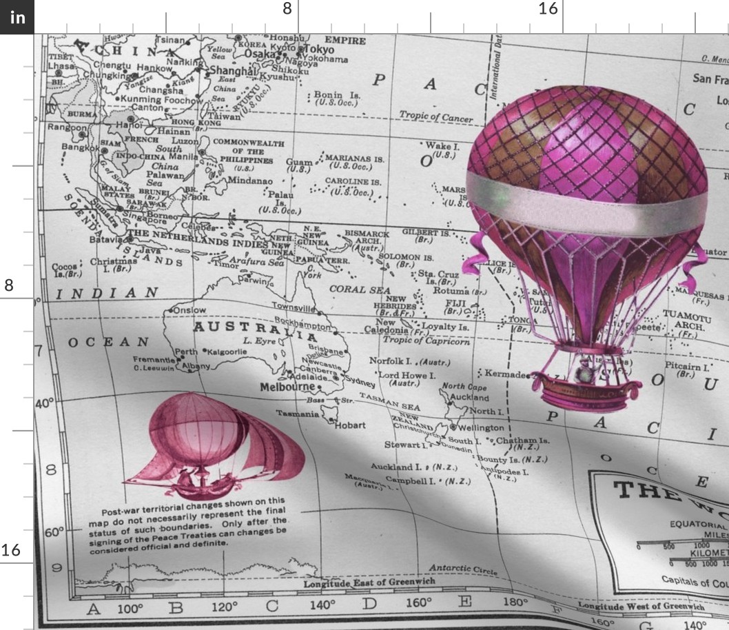 Hot Air Balloons - pink