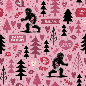 Lovable Bigfoot Valentine