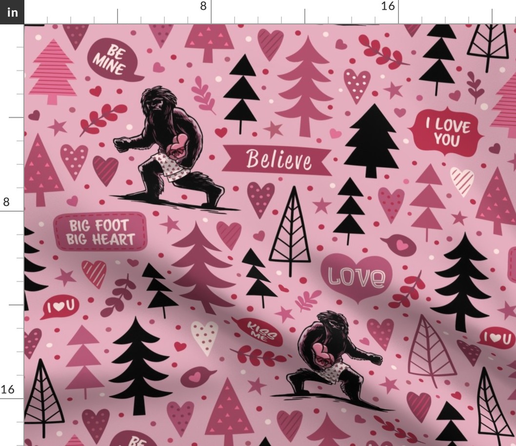 Lovable Bigfoot Valentine