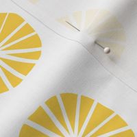 Mod Scandinavian Dandelions in Yellow + White