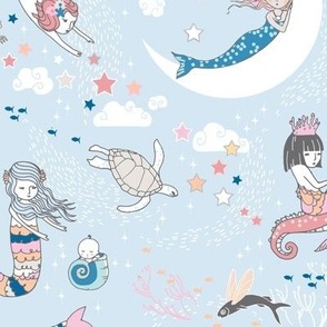 Mermaid Lullaby (blue) MED