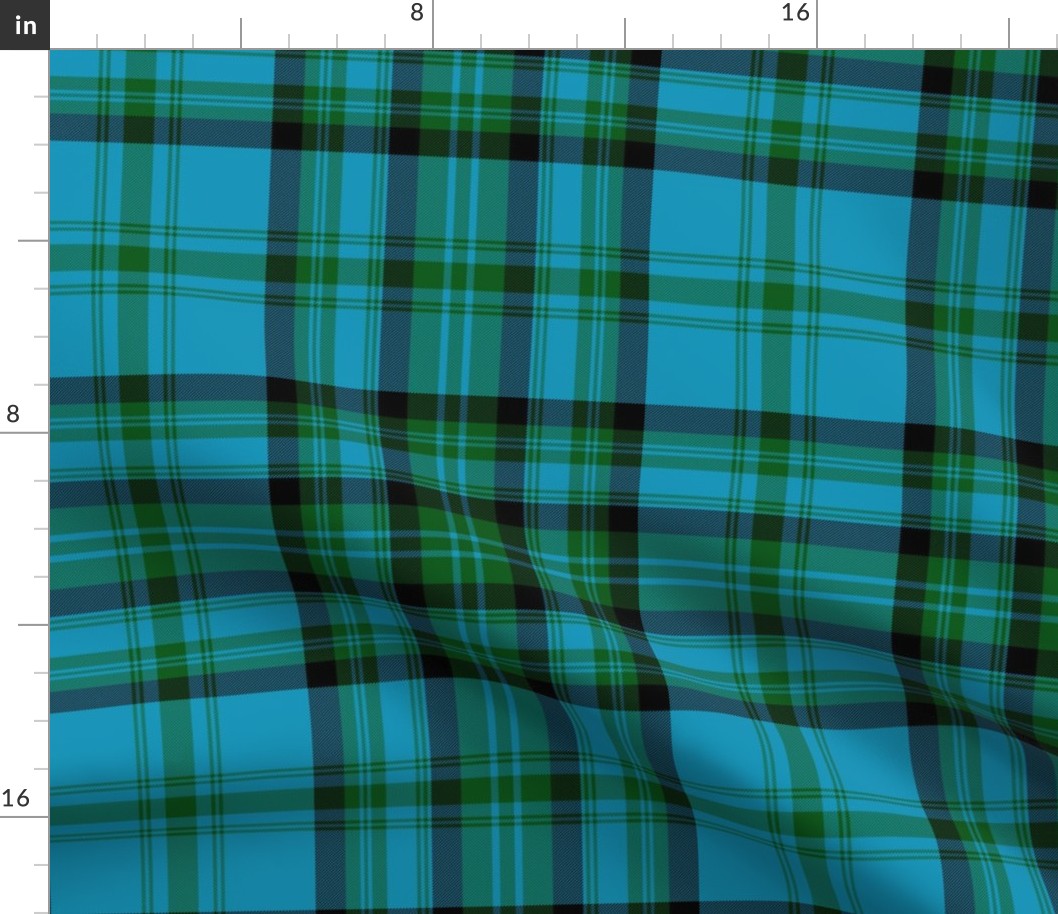 Matheson hunting  tartan from 1906, ancient colors, 12"