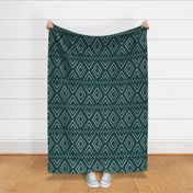 farmhouse diamonds - dark green