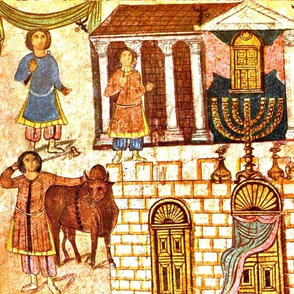 EARLY JEWISH ART SYRIA SYNAGOGUE