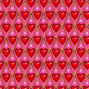 Valentine Hearts Grid 2