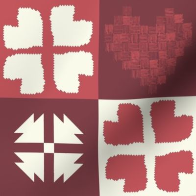 Pixel Heart Patchwork