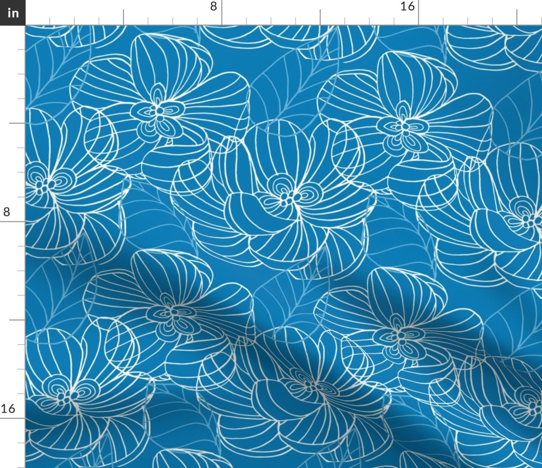 Malibu Floral in Blues