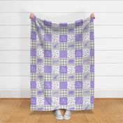 Stay Wild - Safari Wholecloth - Purple w/ plaid