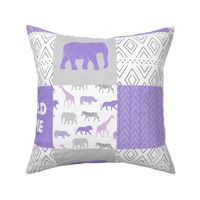 Wild One- Safari Wholecloth - purple 